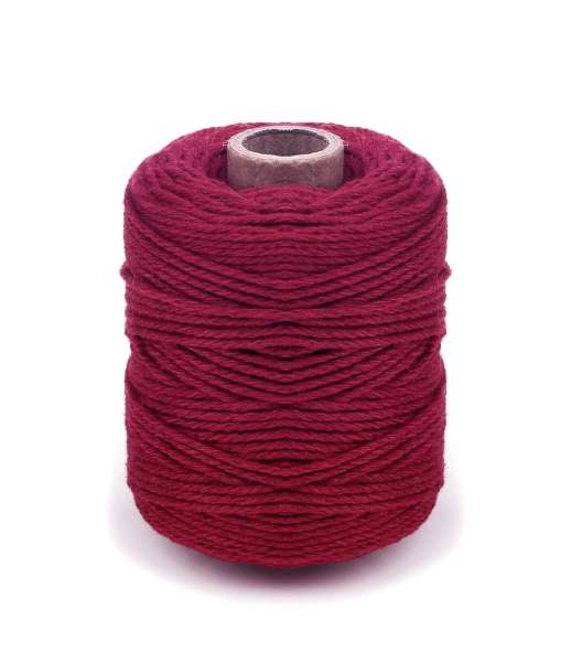 Cordino in cotone colorato 50 mt ROSSO